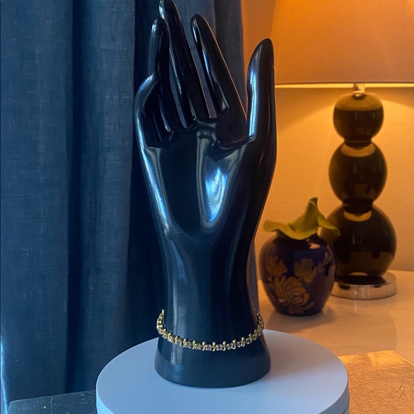 Vintage Gold Tone Tennis‎ Bracelet - Picture 3 of 5